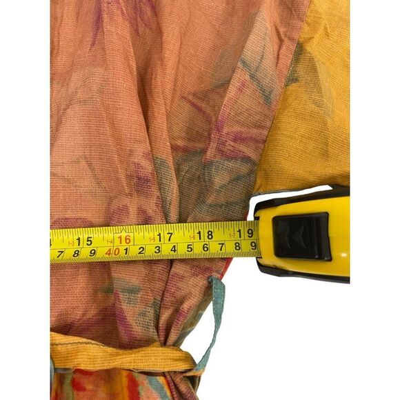 Zara Womens Kimono Blouse XS-S Multi Patchwork Print Belted 8291/044 NWOT - Picture 8 of 11